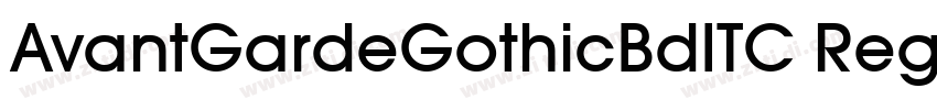 AvantGardeGothicBdITC Reg字体转换